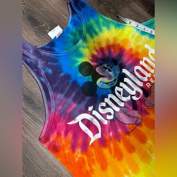 COPY - Rainbow tie dye Disneyland muscle t shirt size Large - Picture 10 of 16